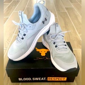 Under Armour Project Rock men’s sneakers. Color: grey. Size: 12